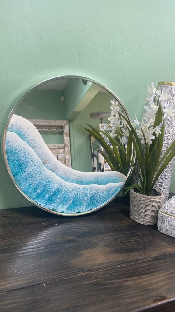 40cm Ocean Themed hanging wall mirror