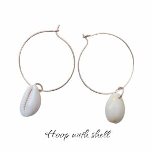Hoop With Shell Earrings