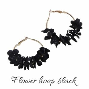 Flower Hoop Black