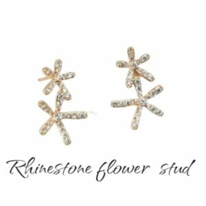 Rhinestone Flower Studs