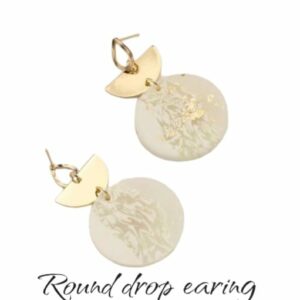 Round Drop Earrings
