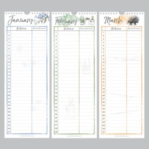 Birthday Calendar