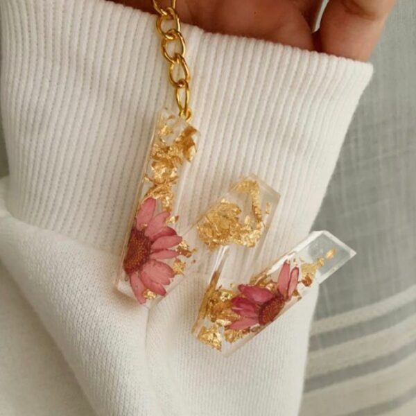 Resin Letter Keyring - Image 2