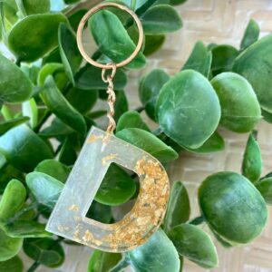 Resin Letter Keyrings