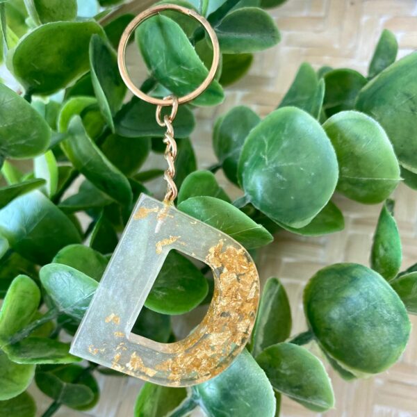 Resin Letter Keyrings