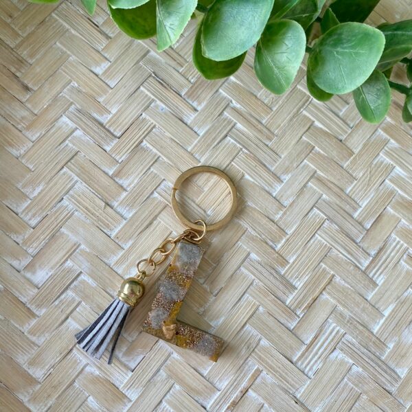 Resin Letter Keyring - Image 3