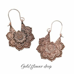 Gold Flower Drop