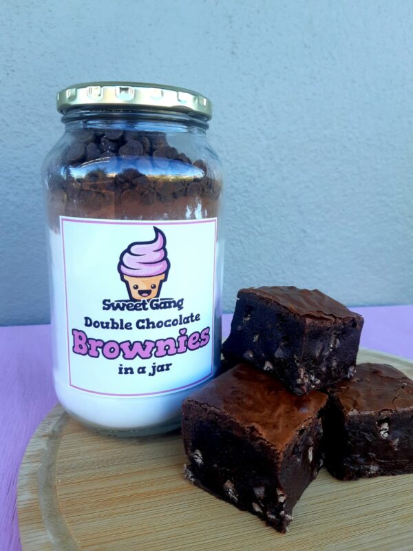 Double Choclate Brownies in a Jar