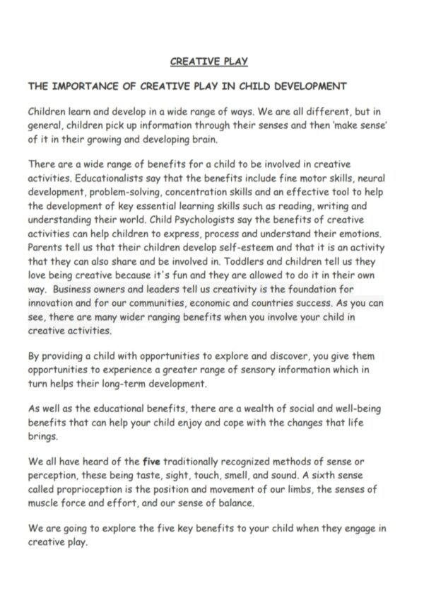 Creative Play Curriculum - All Ages (PDF) - Image 5