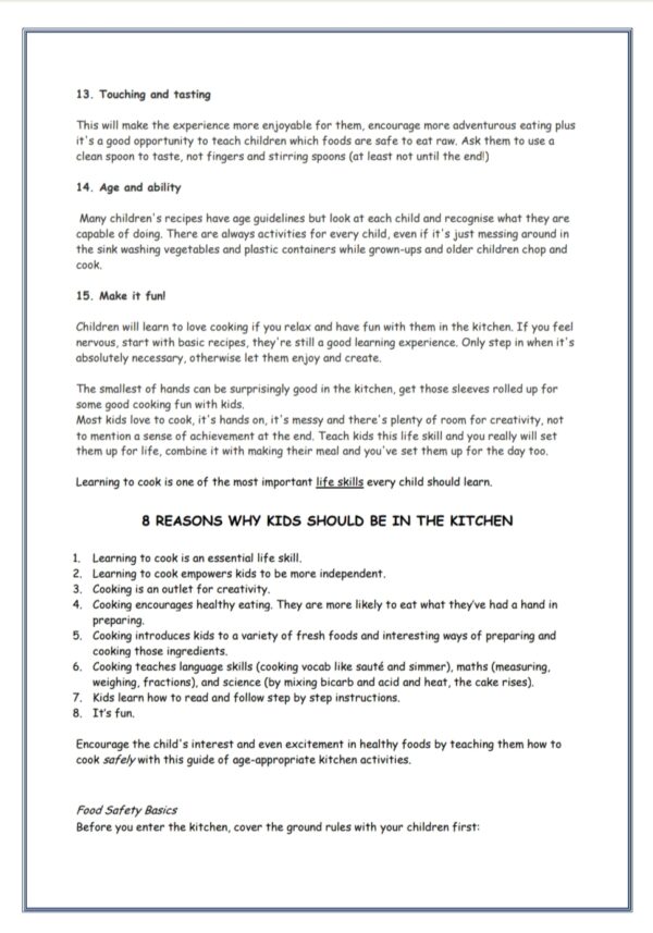 Little Chefz Play Curriculum - All Ages (PDF) - Image 2