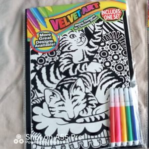 Velvet Art board - cats