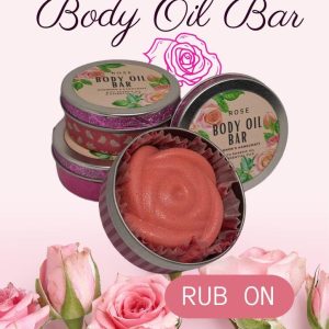 Rose Body Oil Bar
